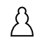 wp chess piece - pawn white
